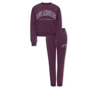 Kids ONLY Damen Kogsweat Ls Crew Ovz/Pant Set SWT, Mauve Wine, 152 (2er Pack)