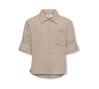 KIDS ONLY Hemd "Thyra" in Beige - Größe 152 | Kinder Blusen Hemden