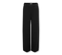 Schlupfhose KIDS ONLY "KOGPOPTRASH LIFE WIDE PANT PNT NOOS", Mädchen, Gr. 158, N-Gr, schwarz, Web, Obermaterial: 63% Viskose, 32% Nylon, 5% Elasthan, unifarben, modisch, loose fit, Hosen (35246362-158