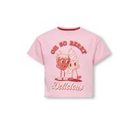 KIDS ONLY - KMGBELINDA LIFE SS REG PRINTED TEE JRS Romance Rose - Gr. - 122