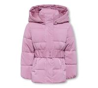 Only Regular Fit Steppjacke mit abnehmbarer Kapuze Modell 'ELISE' in Pink, Größe 92