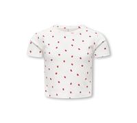 Kids Only - KOGBELLA LIFE SHORT AOP S/S TOP JRS NOOS Cloud Dancer - Gr. - 158/164