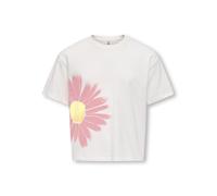 KIDS ONLY - KOGBELLE LIFE SS LOOSE PRINT TOP JRS Cloud Dancer - Gr. - 164