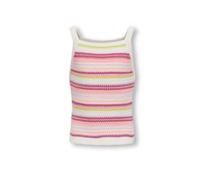 KIDS ONLY - KOGBELLI LIFE SL STRIPE SHORT TOP KNT Ecru - Gr. - 164