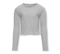 KIDS ONLY - KOGCARLOTTA L/S TOP JRS light grey melange - Gr. - 122/128