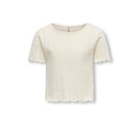 KIDS ONLY - KOGCARLOTTA LIFE S/S TOP JRS NOOS cloud dancer, 158/164