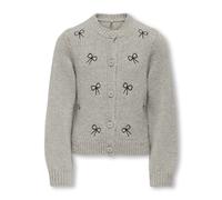 Kids Only - KOGCODY L/S O-NECK BOW CARDIGAN KNT Pumice Stone - Gr. - 122/128