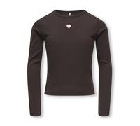KIDS ONLY - KOGELVA JUNE EMB L/S TEE JRS Coffee Bean - Gr. - 140