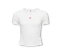 KIDS ONLY - KOGELVA JUNE EMB S/S TEE CS JRS Cloud Dancer - Gr. - 128