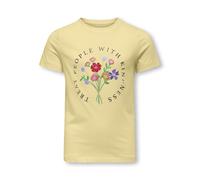 KIDS ONLY - KOGEMMA LIFE REG S/S FLOWER TOP JRS NOOS Sunlight - Gr. - 122/128