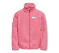 Fleecejacke KIDS ONLY "KOGEVA LIFE TEDDY JACKET CP OTW NOOS", Mädchen, Gr. 164, pink (pink lemonade), Plüsch, Obermaterial: 100% Polyester, unifarben, modisch, regular fit normal, Langarm elastischer