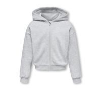 Kids Only - KOGFAVE L/S ZIP HOOD SWT light grey melange - Gr. - 122/128