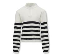 Kids Only - Bekleidung Kogfranca Half Zip L/S Stripe Knt Noos - weiß - Größe 7 - 8A