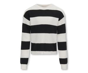 Kids Only - KOGFRANCA LIFE SHORT L/S STRIPE KNT NOOS Cloud Dancer - Gr. - 134/140