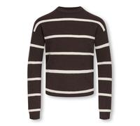 Kids Only - KOGFRANCA LIFE SHORT L/S STRIPE KNT NOOS Coffee Bean - Gr. - 158/164