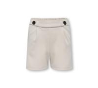 Shorts KIDS ONLY "KOGGEGGO LIFE BUTTON SHORTS VD JRS NOOS", Mädchen, Gr. 152, N-Gr, chateau gray, Jersey, Obermaterial: 95% Polyester, 5% Elasthan, unifarben, regular fit ca. Mitte Oberschenkel, Hosen