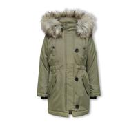 Winterjacke KIDS ONLY "KOGIRIS FUR PARKA OTW" Gr. 158, grün (aloe) Mädchen Jacken Winterjacken (98773628-158)