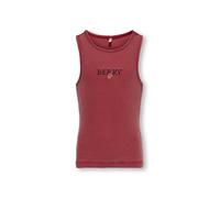 KIDS ONLY - KOGJILLY EMB WASHED TANK TOP JRS Barbados Cherry - Gr. - 128