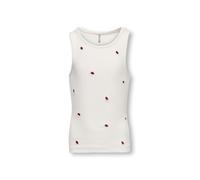 KIDS ONLY - KOGJILLY EMB WASHED TANK TOP JRS Cloud Dancer - Gr. - 128