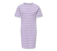 KIDS ONLY - KOGKENYA SS RIB STRIPE DRESS JRS Lilac Breeze - Gr. - 158/164