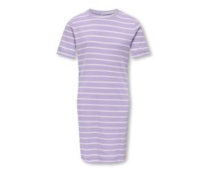 KIDS ONLY - KOGKENYA SS RIB STRIPE DRESS JRS Lilac Breeze - Gr. - 164