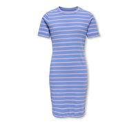 KIDS ONLY - KOGKENYA SS RIB STRIPE DRESS JRS Ultramarine - Gr. - 158/164