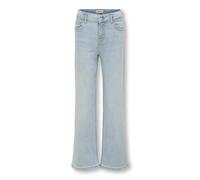 Weite Jeans KIDS ONLY "KOGMADISON BLUSH WIDE LBD DNM NOOS", Mädchen, Gr. 116, N-Gr, blau (light blau denim), Denim/Jeans, Obermaterial: 92% Baumwolle, 6% Elastomultiester, 2% Elasthan, unifarben, Jean