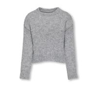 KIDS ONLY - KOGMARIE LS O-NECK SHORT KNT light grey melange - Gr. - 134/140