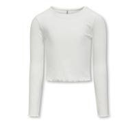 Kids ONLY Mädchen Kognella L/S O-Neck Top JRS Noos Langarmshirt, Cloud Dancer, 158-164 EU