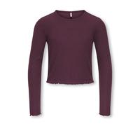 Kids Only - KOGNELLA L/S O-NECK TOP JRS NOOS mauve wine - Gr. - 122/128