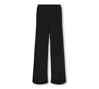 Jerseyhose KIDS ONLY "KOGNELLA PANT JRS", Mädchen, Gr. 128, N-Gr, schwarz, Jersey, Obermaterial: 65% Polyester, 30% Viskose, 5% Elasthan, unifarben, relaxed fit knöchellang, Hosen Jerseyhose (82427428