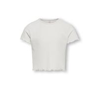 Only Top KONNELLA S/S O-Neck NOOS Jrs Mädchen Weiß (Cloud Dancer) Gr.122/128 Rippware