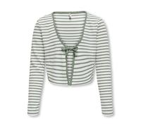 KIDS ONLY - KOGNELLA STRIPED L/S CARDIGAN JRS cloud dancer, 134/140