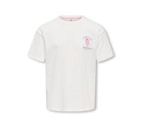 KIDS ONLY - KOGROSITA LIFE S/S LOOSE PRINT TOP JRS Cloud Dancer - Gr. - 146/152
