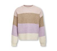 KIDS ONLY - KOGSANDY L/S STRIPE PULLOVER KNT NOOS Sepia Rose - Gr. - 158/164
