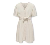 KIDS ONLY - KOGSIESTA S/S LINEN BLEND BELT DRESS PNT Moonbeam - Gr. - 152