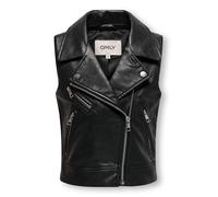 Kids Only - KOGVERA FAUX LEATHER WAISTCOAT OTW black - Gr. - 146