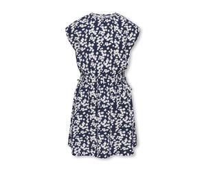 Kids Only - KOGZALINA LIFE CAPSLEEVE AOP DRESS PTM Navy Blazer - Gr. - 146