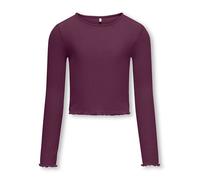 Kids Only - KOGNELLA L/S O-NECK TOP JRS NOOS mauve wine - Gr. - 122/128