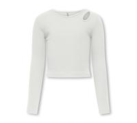 KIDS ONLY Longsleeve "Nessa Life" in Weiß - Größe 134/140 | Kinder Longsleeves
