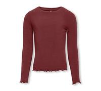 KIDS ONLY Mädchen Basic Langarmshirt KOGAMOUR L/S TOP JRS, Größe:122/128, Farbe:Syrah