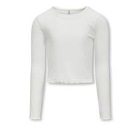 KIDS ONLY Mädchen Kognella L/S O-Neck Top JRS Noos Langarmshirt, Cloud Dancer, 158-164 EU
