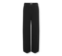 Schlupfhose KIDS ONLY "KOGPOPTRASH LIFE WIDE PANT PNT NOOS", Mädchen, Gr. 122, N-Gr, schwarz, Web, Obermaterial: 63% Viskose, 32% Nylon, 5% Elasthan, unifarben, loose fit normal, Hosen Schlupfhose (35