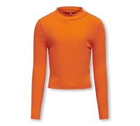 Kids Only Mädchen Langarmshirt KOGLINEA Life L/S Short TOP JRS, Größe:146/152, Farbe:golden Poppy