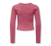 KIDS ONLY Mädchen Langarmshirt KOGTRINNY Life LS Glitter, Größe:122/128, Farbe:Rose Wine