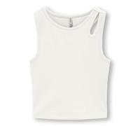 Kids Only Mädchen Top KOGNESSA S/L Cut Out TOP Box JRS, Größe:122/128, Farbe:Cloud Dancer