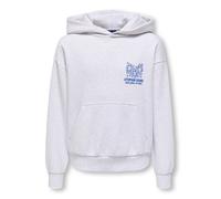 KIDS ONLY - OSJCERES RLX WORLD WIDE LS HOODIE Super Light Grey Melange - Gr. - 164