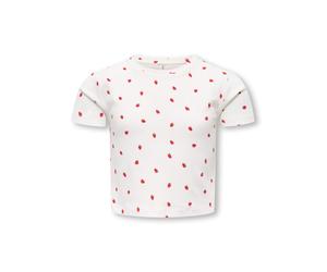 KIDS ONLY Shirt "Bella" in Weiß - Größe 122/128 | Kinder Oberteile