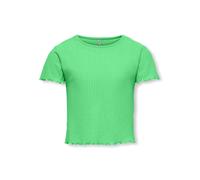 Only T-Shirt mit Feinripp Modell 'KONNELLA' in Gruen, Größe 146