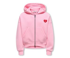 KIDS ONLY Sweatjacke "Evisa" in Rosa - Größe 134/140 | Kinder Sweatshirts Jacken